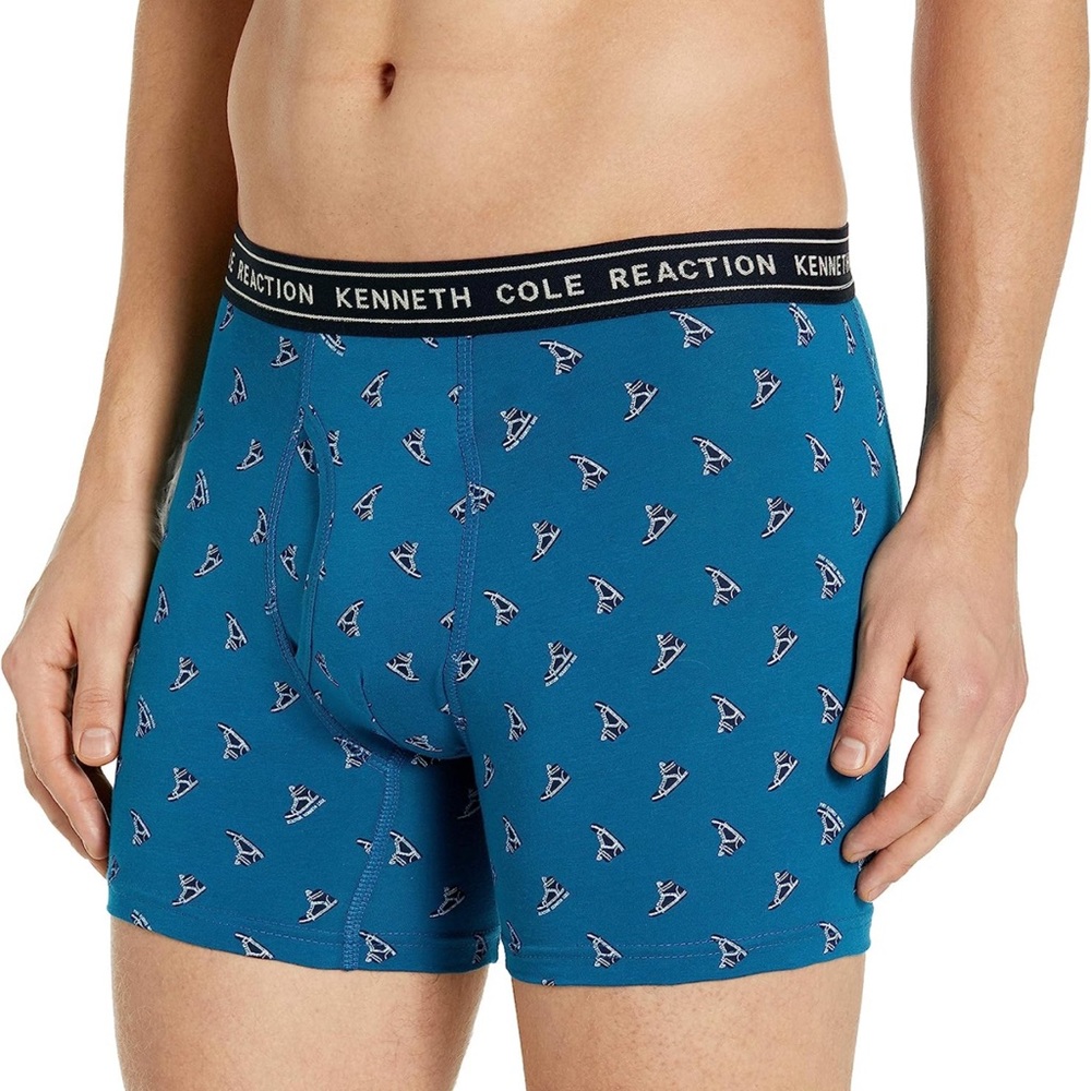 Kenneth Cole Reaction Men's Cotton Spandex Boxer Briefs New Size Medium